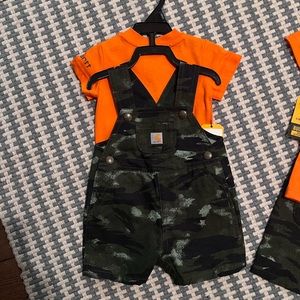 Carhartt shortall set- 2t - 6/12